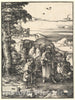 Art Print : Lucas Van Leyden, Abraham Going to Sacrifice Isaac, c.1518 - Vintage Wall Art
