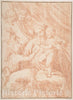 Art Print : Italian, Roman-Bolognese, 17th Century - Madonna, Child, and Saint John : Vintage Wall Art