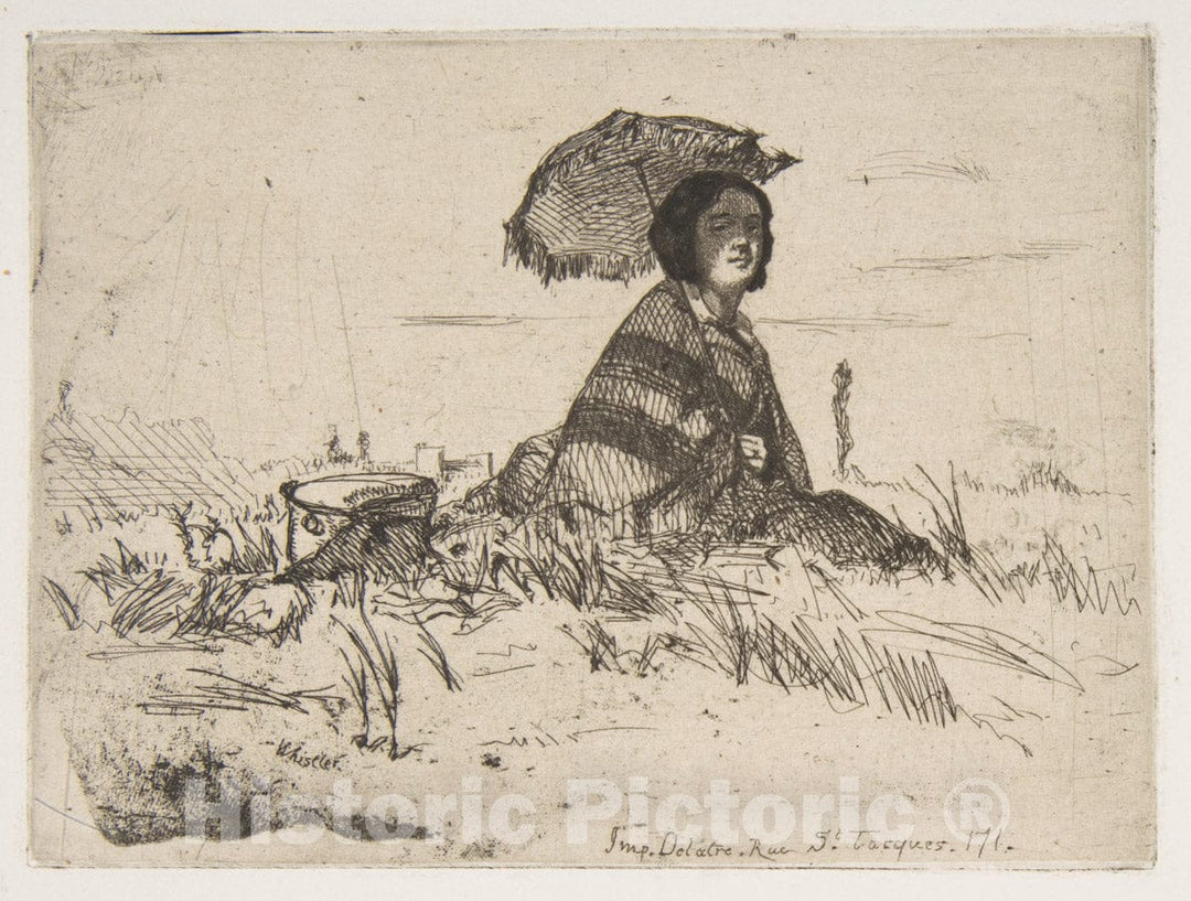 Art Print : James McNeill Whistler - En Plein Soleil 1 : Vintage Wall Art