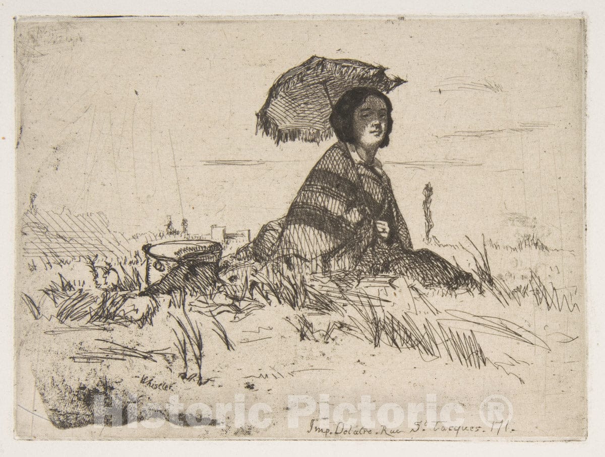 Art Print : James McNeill Whistler - En Plein Soleil 1 : Vintage Wall Art