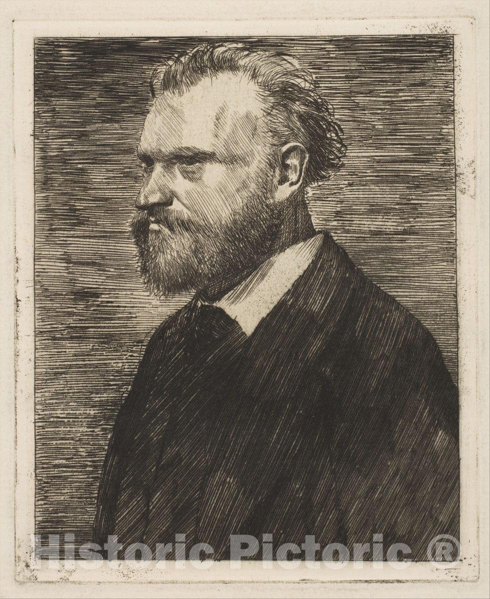 Art Print : Edgar Degas - Edouard Manet, Bust-Length Portrait : Vintage Wall Art