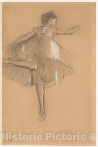 Art Print : Edgar Degas - Dancer on Pointe : Vintage Wall Art