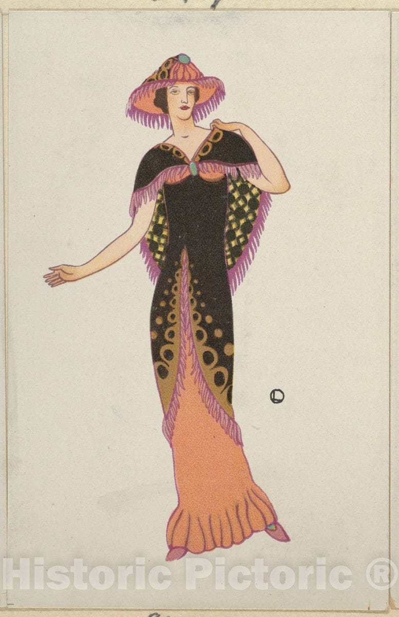 Art Print : Otto Friedr. Carl Lendecke - Fashion (Mode) - 432030 : Vintage Wall Art