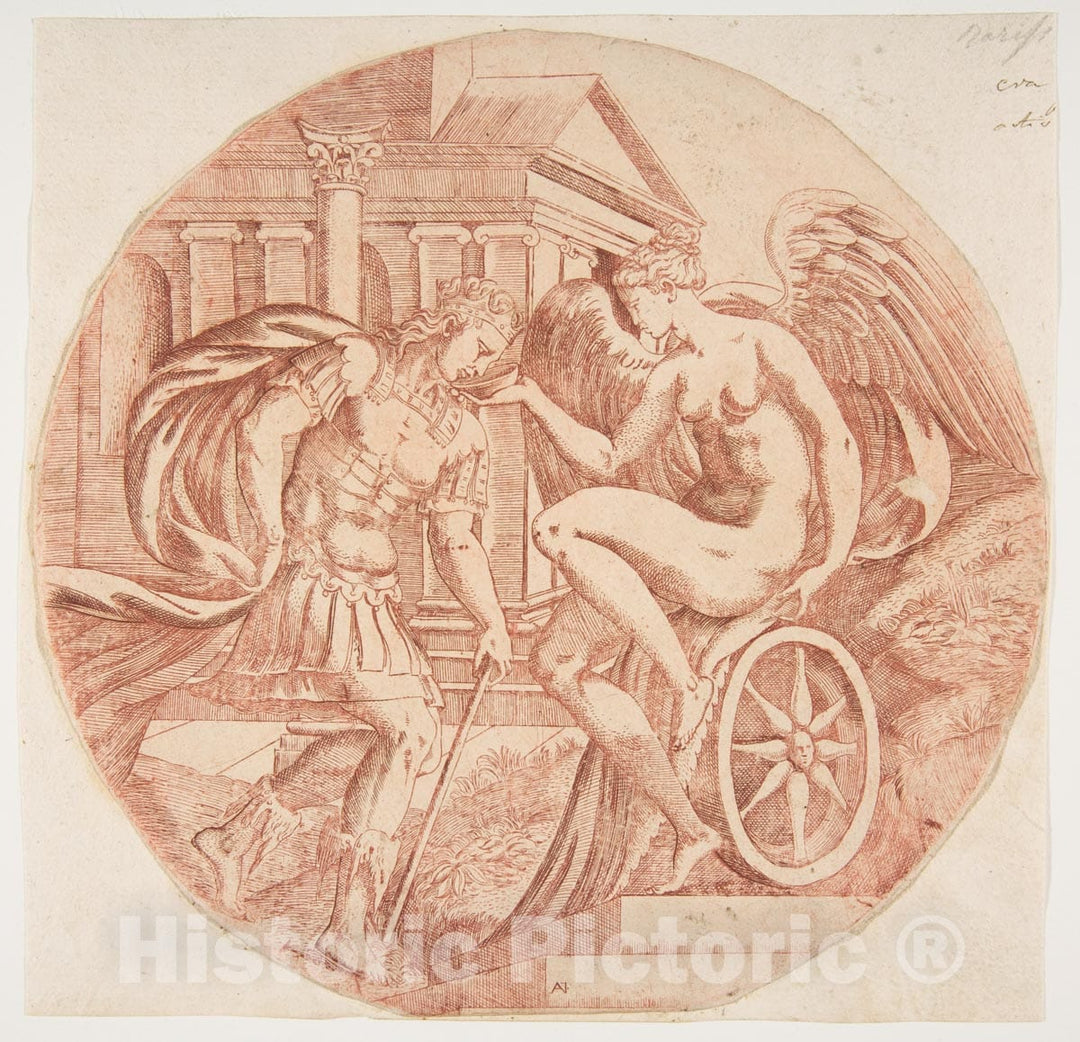 Art Print : Antonio Fantuzzi - Fortune Making a Prince Drink : Vintage Wall Art