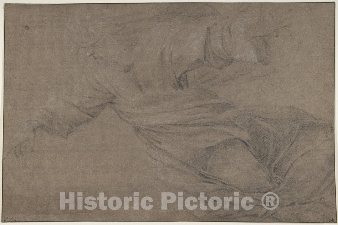 Art Print : Eustache Le Sueur - God The Father : Vintage Wall Art