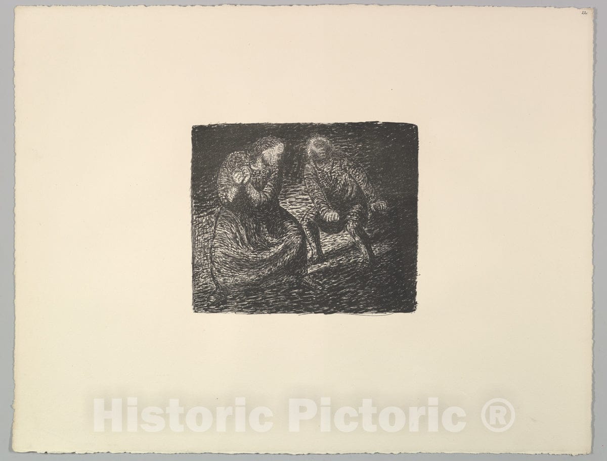 Art Print : Ernst Barlach - The Shouter (Der Rufende) : Vintage Wall Art