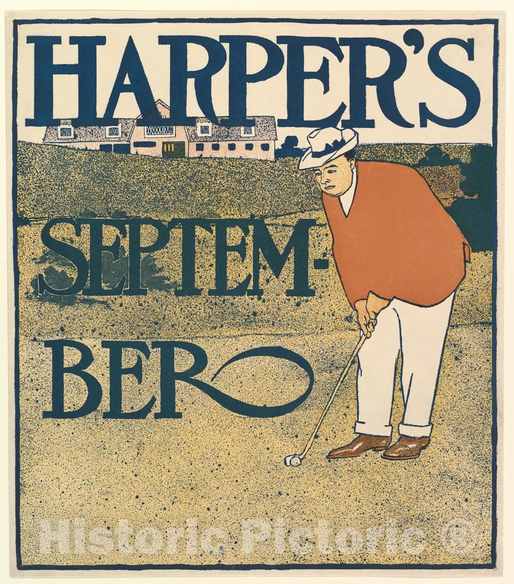 Art Print : Edward Penfield - Harper's: September 3 : Vintage Wall Art