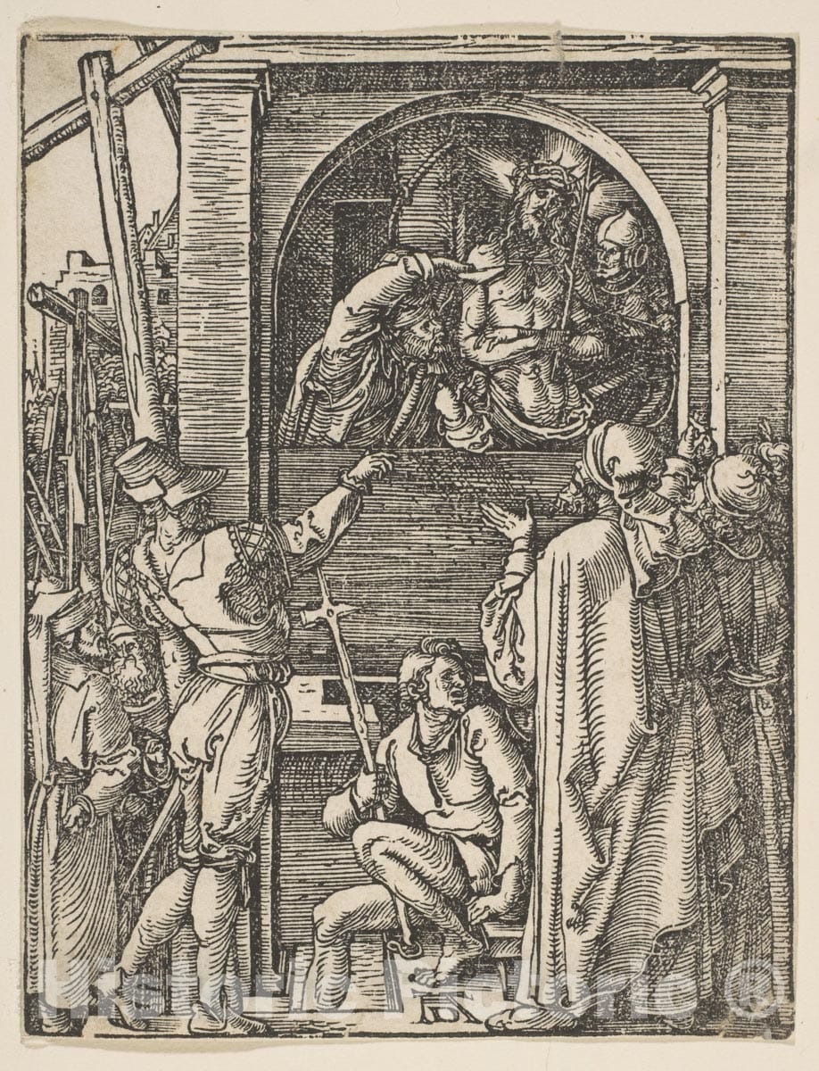 Art Print : Albrecht Dürer - ECCE Homo, from The Small Passion 1 : Vintage Wall Art