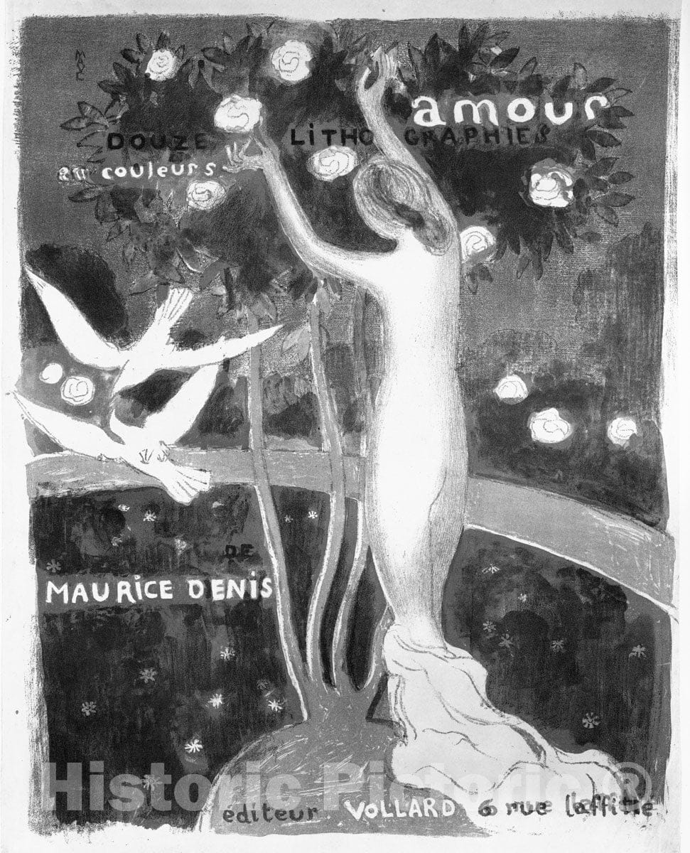 Art Print : Maurice Denis - Frontispiece, from The Album Amours : Vintage Wall Art