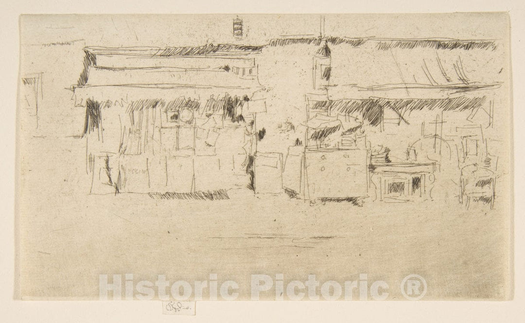 Art Print : James McNeill Whistler - Furniture Shop : Vintage Wall Art