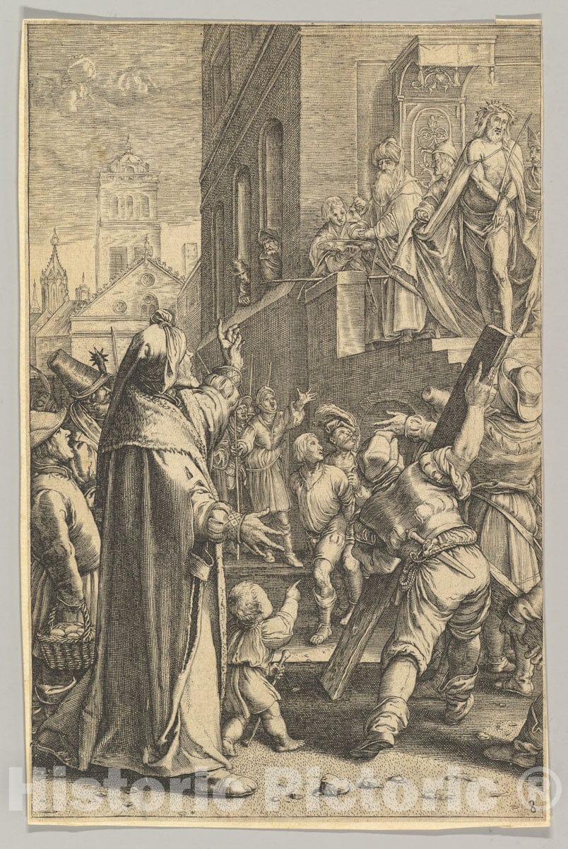 Art Print : Ludovicus Siceram - ECCE Homo, from The Passion of Christ : Vintage Wall Art