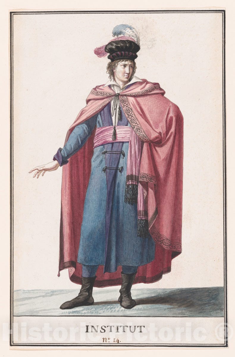 Art Print : Jean-Baptiste Regnault - A Member of The Institute : Vintage Wall Art