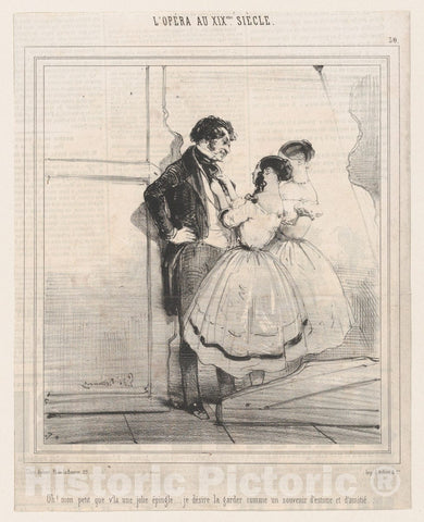 Art Print : Édouard de Beaumont - L'Opéra au XIXme siècle 1 : Vintage Wall Art