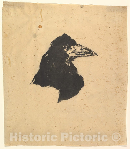 Art Print : Édouard Manet - Design for The Poster and Cover for The Raven by Edgar Allan Poe : Vintage Wall Art