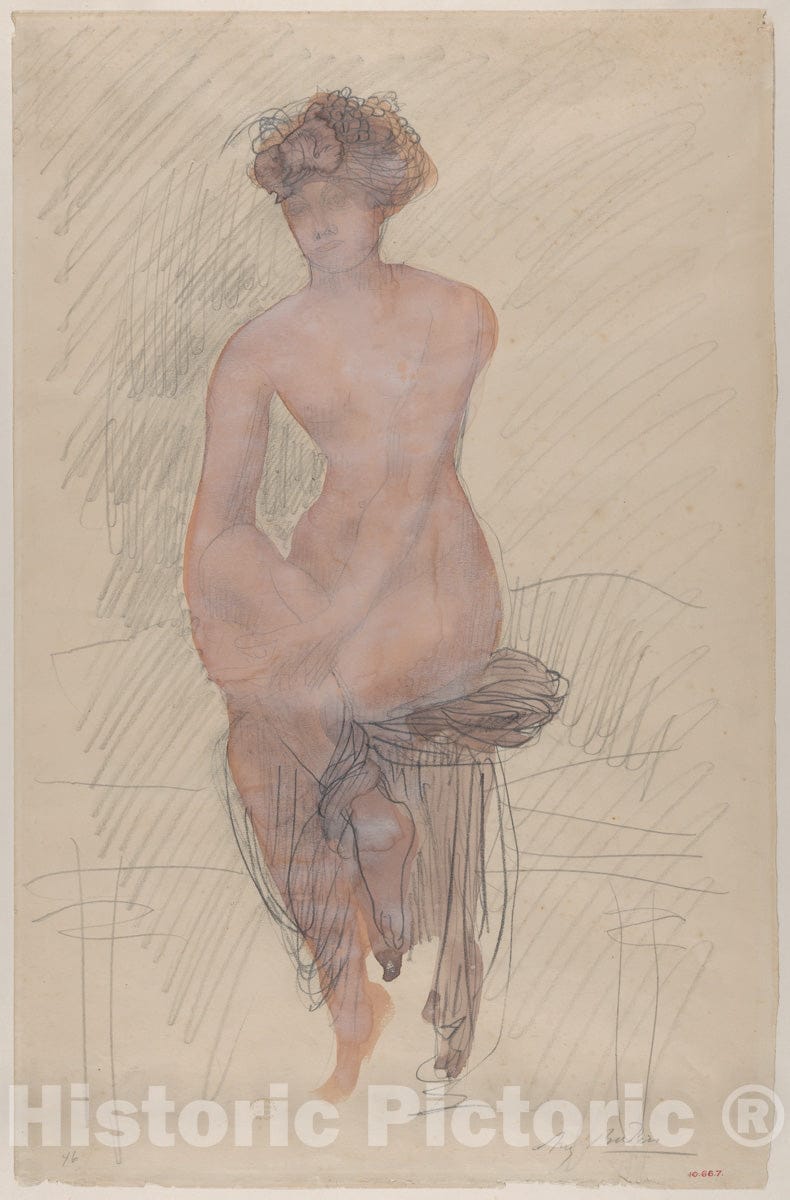 Art Print : Auguste Rodin - Girl Seated