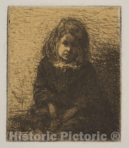 Art Print : James McNeill Whistler - Little Arthur : Vintage Wall Art