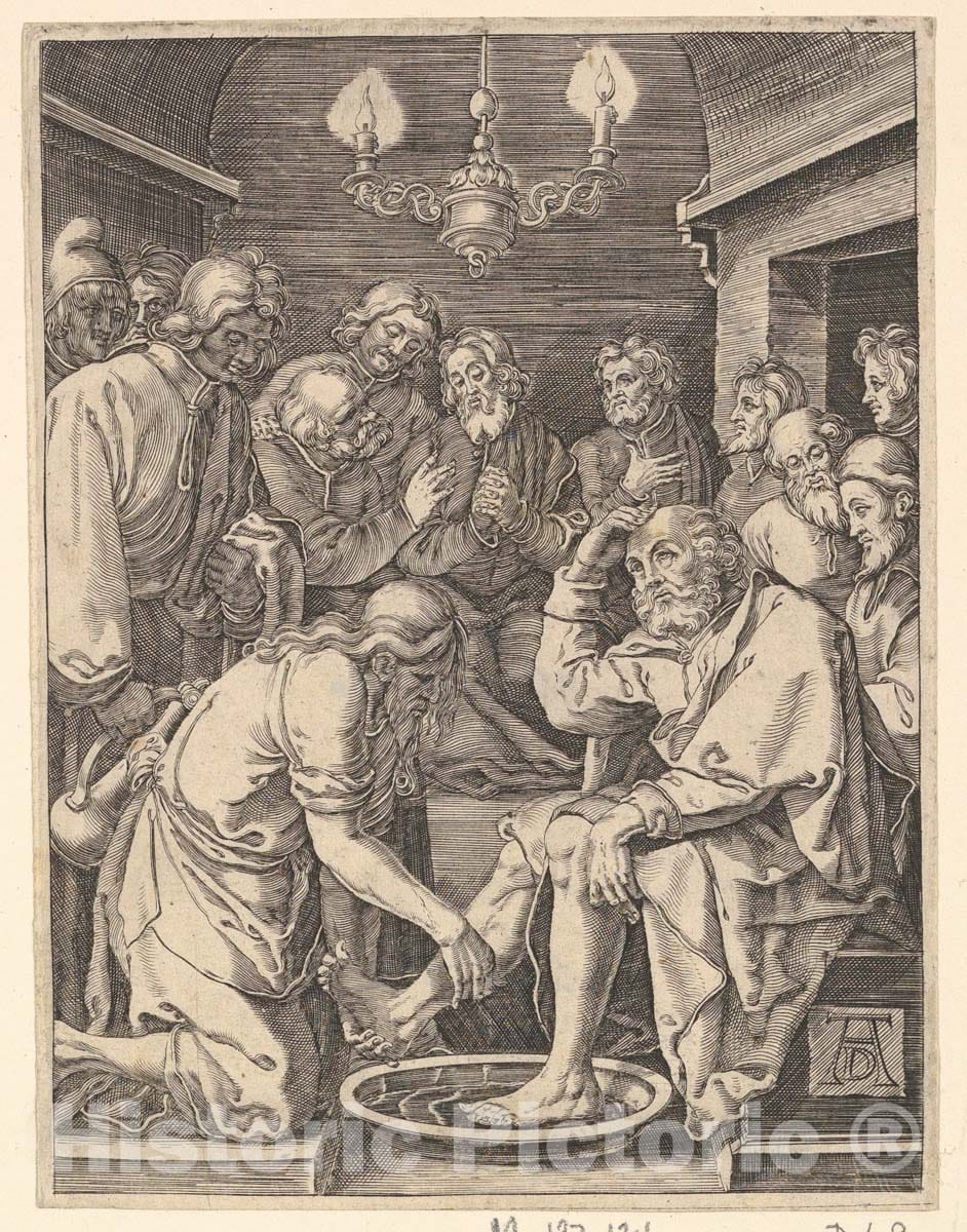 Art Print : Albrecht Dürer - Engraved Copies of The Little Passion - 433612 : Vintage Wall Art