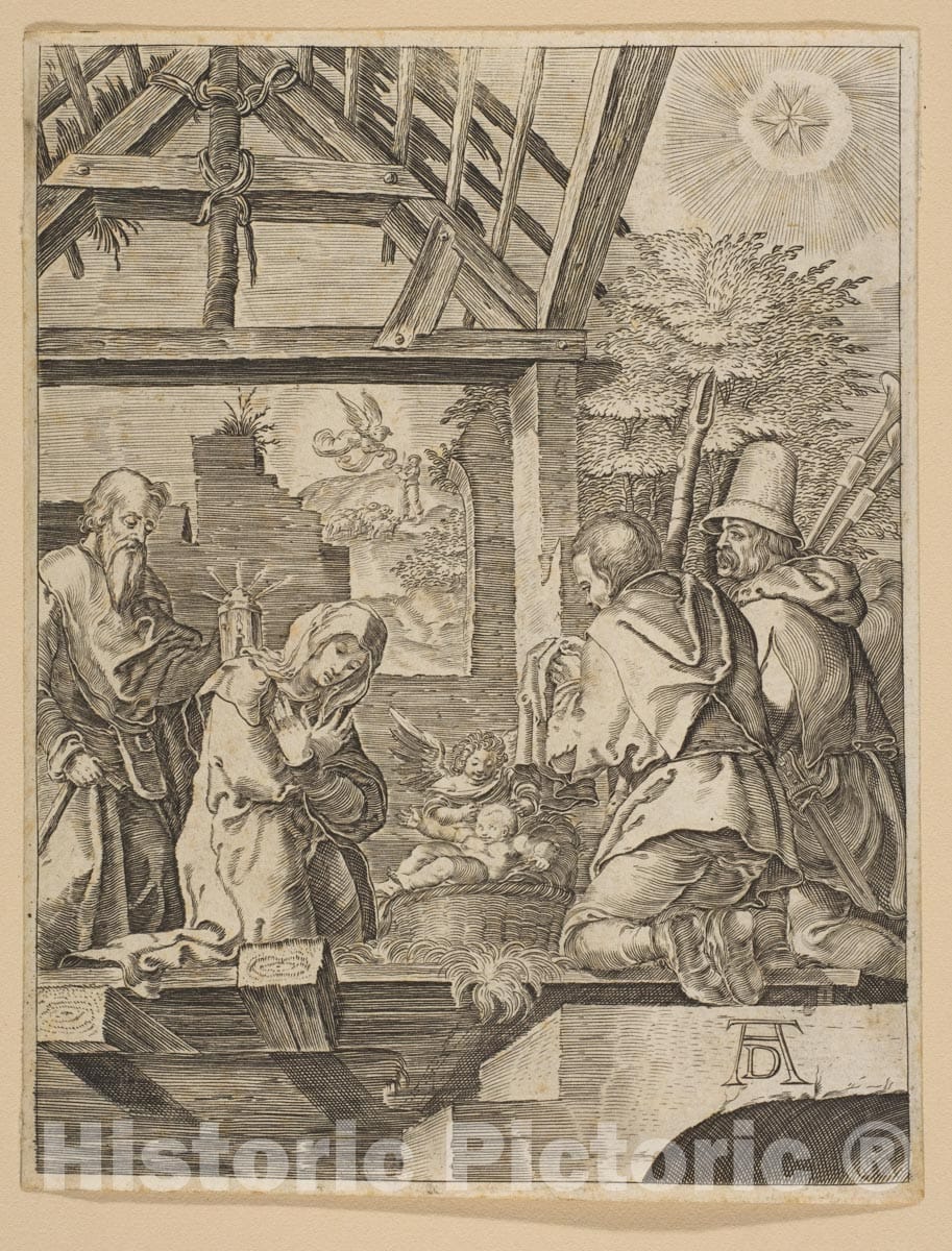 Art Print : Albrecht Dürer - Engraved Copies of The Little Passion - 433826 : Vintage Wall Art