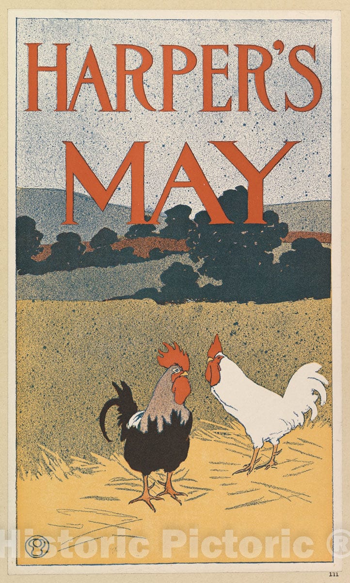 Art Print : Edward Penfield - Harper's: May 5 : Vintage Wall Art