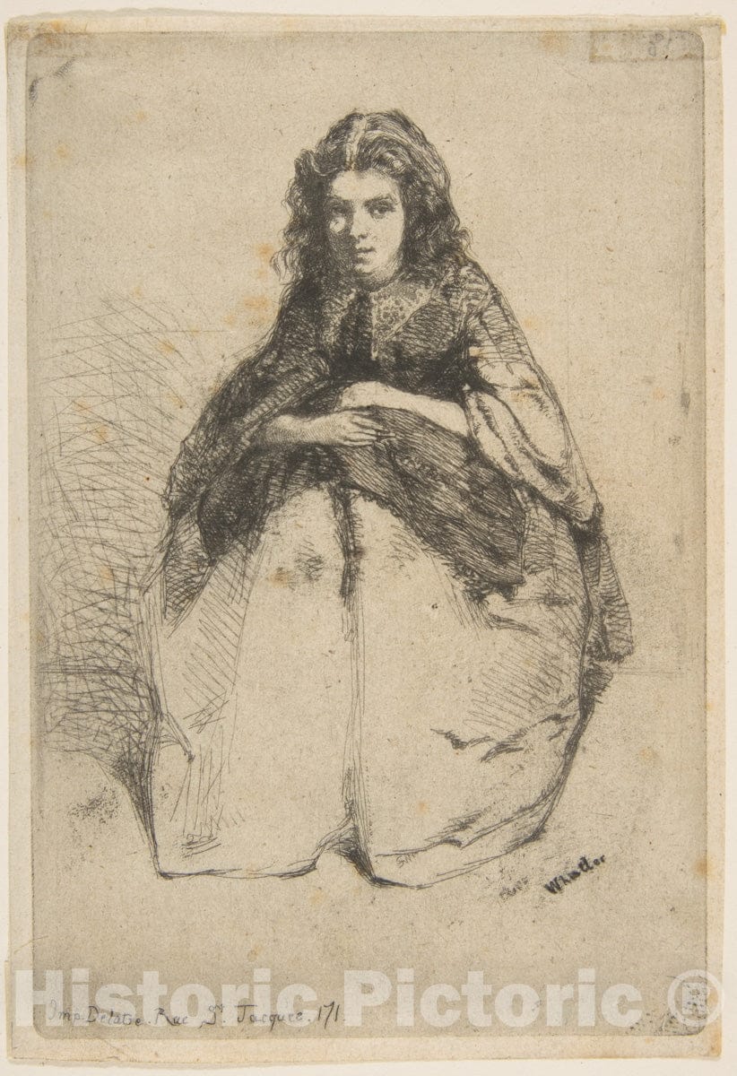 Art Print : James McNeill Whistler - Fumette - 434100 : Vintage Wall Art