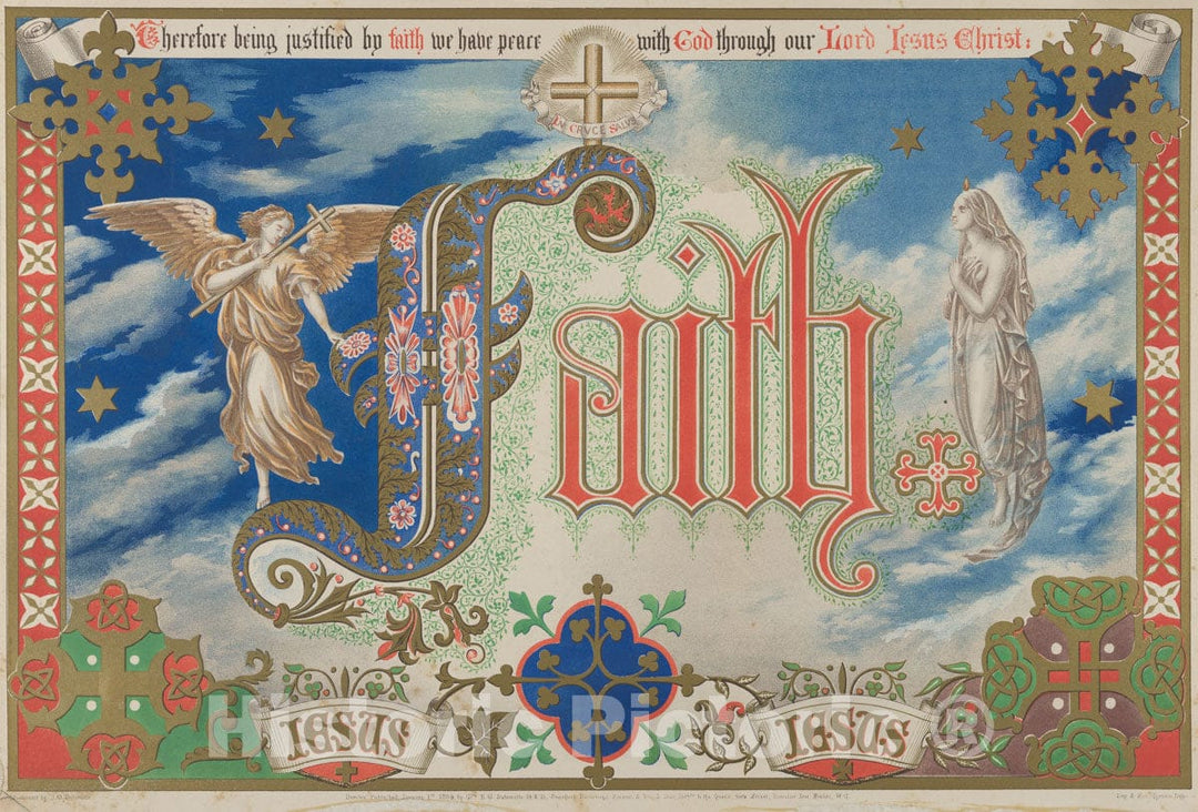 Art Print : Freeman Gage Delamotte - Faith v.2 : Vintage Wall Art