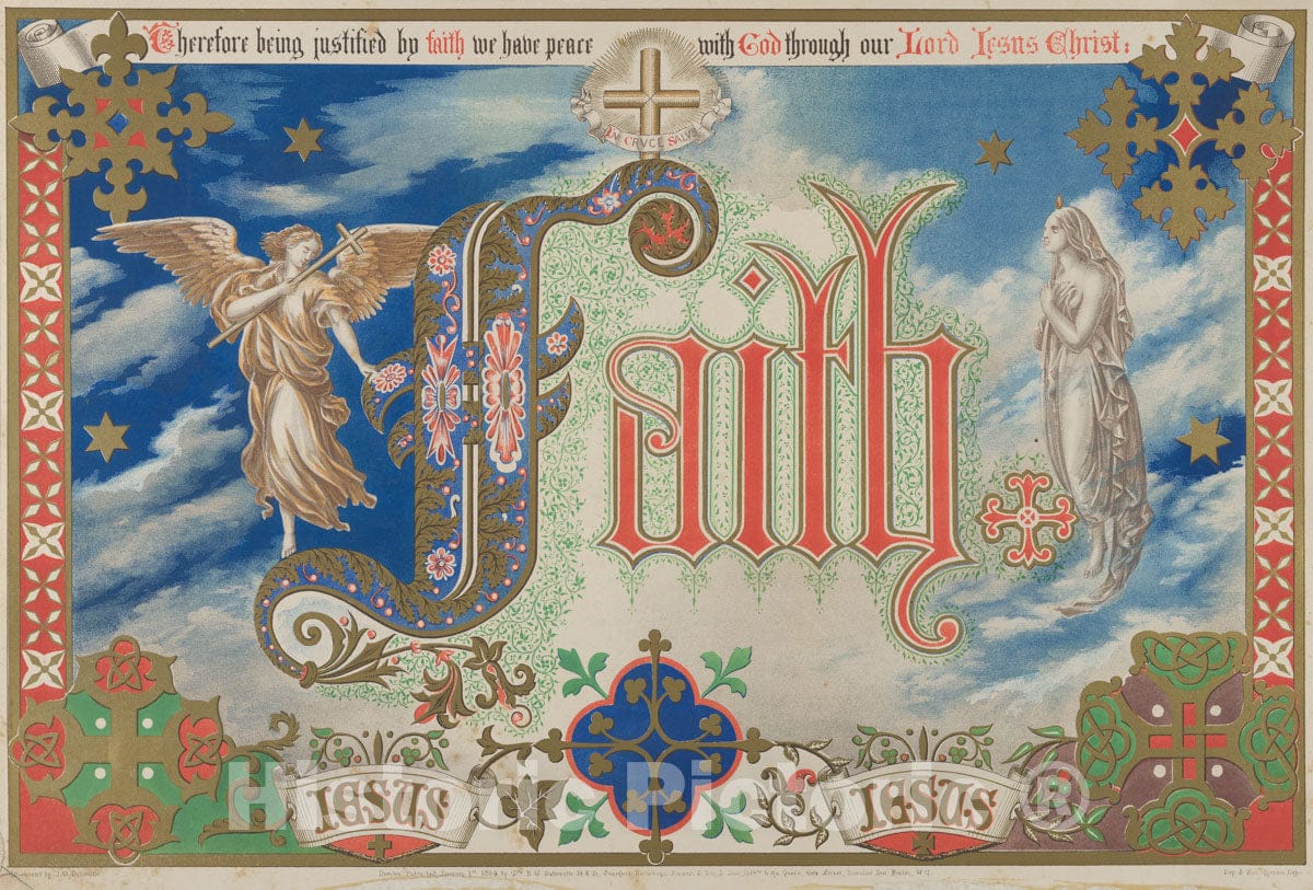 Art Print : Freeman Gage Delamotte - Faith v.2 : Vintage Wall Art