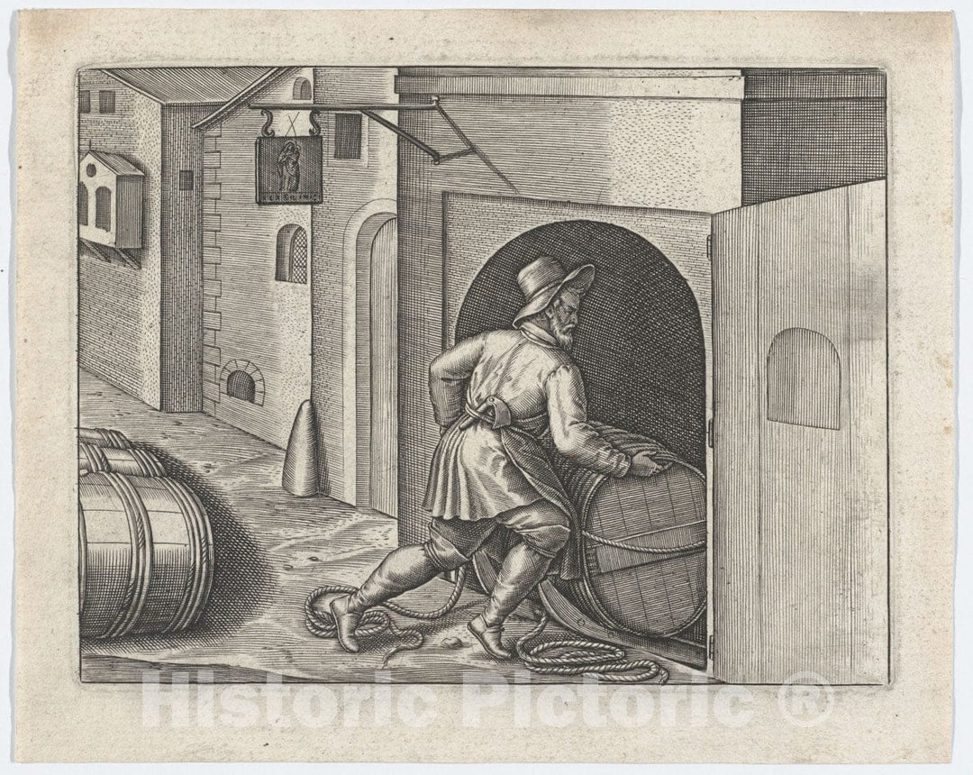 Art Print : Jan Van Haelbeeck - Enigmes Joyeuses Pour les Bons Esprits, Plate 4 : Vintage Wall Art