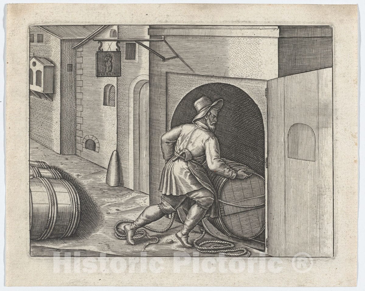 Art Print : Jan Van Haelbeeck - Enigmes Joyeuses Pour les Bons Esprits, Plate 4 : Vintage Wall Art