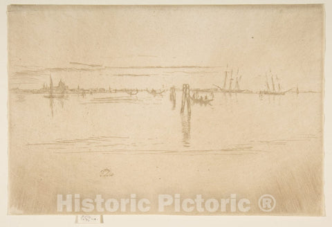 Art Print : James McNeill Whistler - Long Lagoon : Vintage Wall Art
