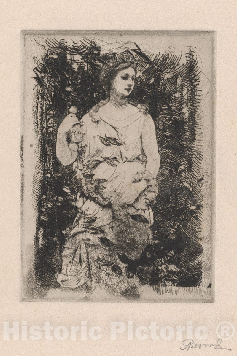 Art Print : Paul-Albert Besnard - Flora : Vintage Wall Art