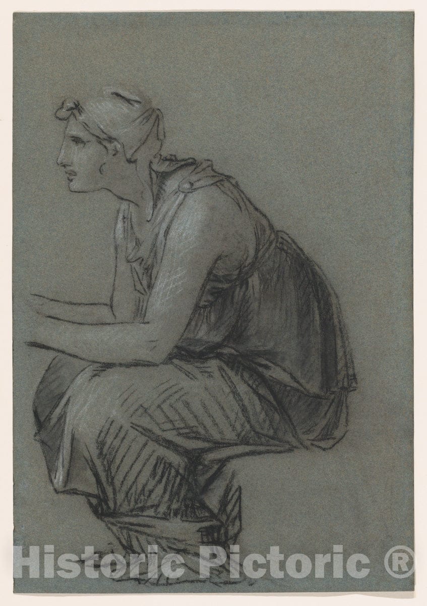 Art Print : Pierre Paul Prud'hon - Study for Astyanax’s Nurse : Vintage Wall Art