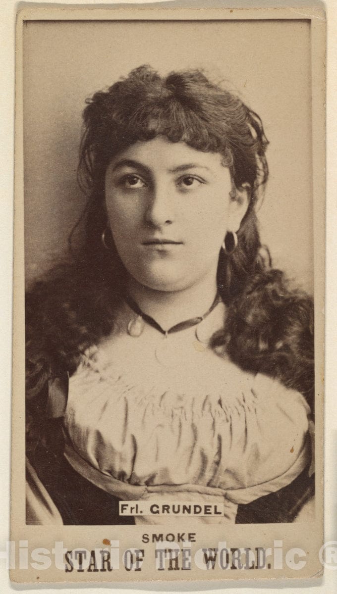 Photo Print : Fraulein Grundel, from The Star of The World Series - Artist: A. Hershey & Bros. - Created: c1888 : Vintage Wall Art