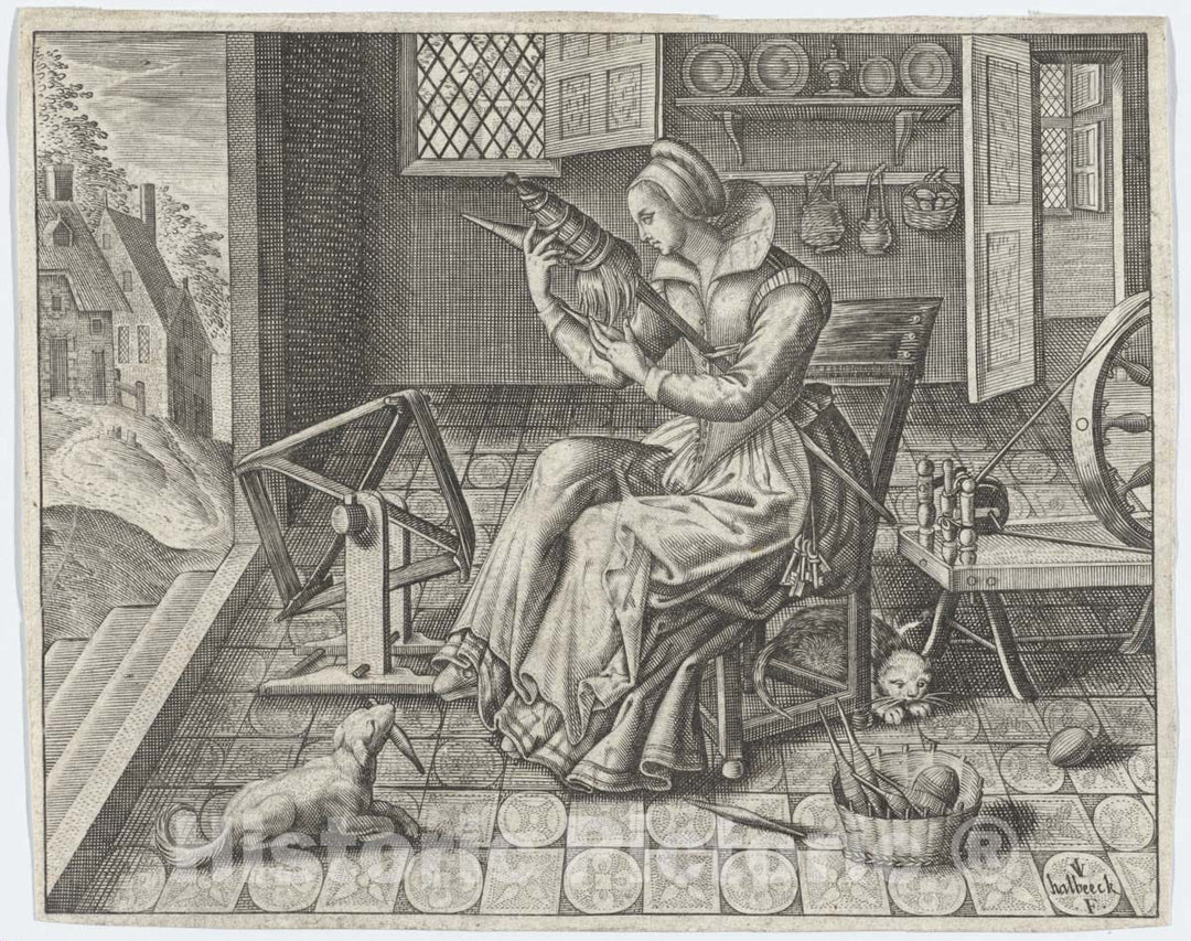 Art Print : Jan Van Haelbeeck - Enigmes Joyeuses Pour les Bons Esprits : Vintage Wall Art