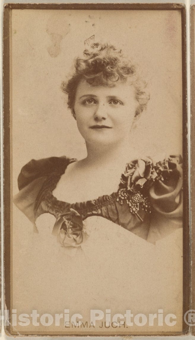 Photo Print : Emma Juch, from The Actresses Series (N668) : Vintage Wall Art