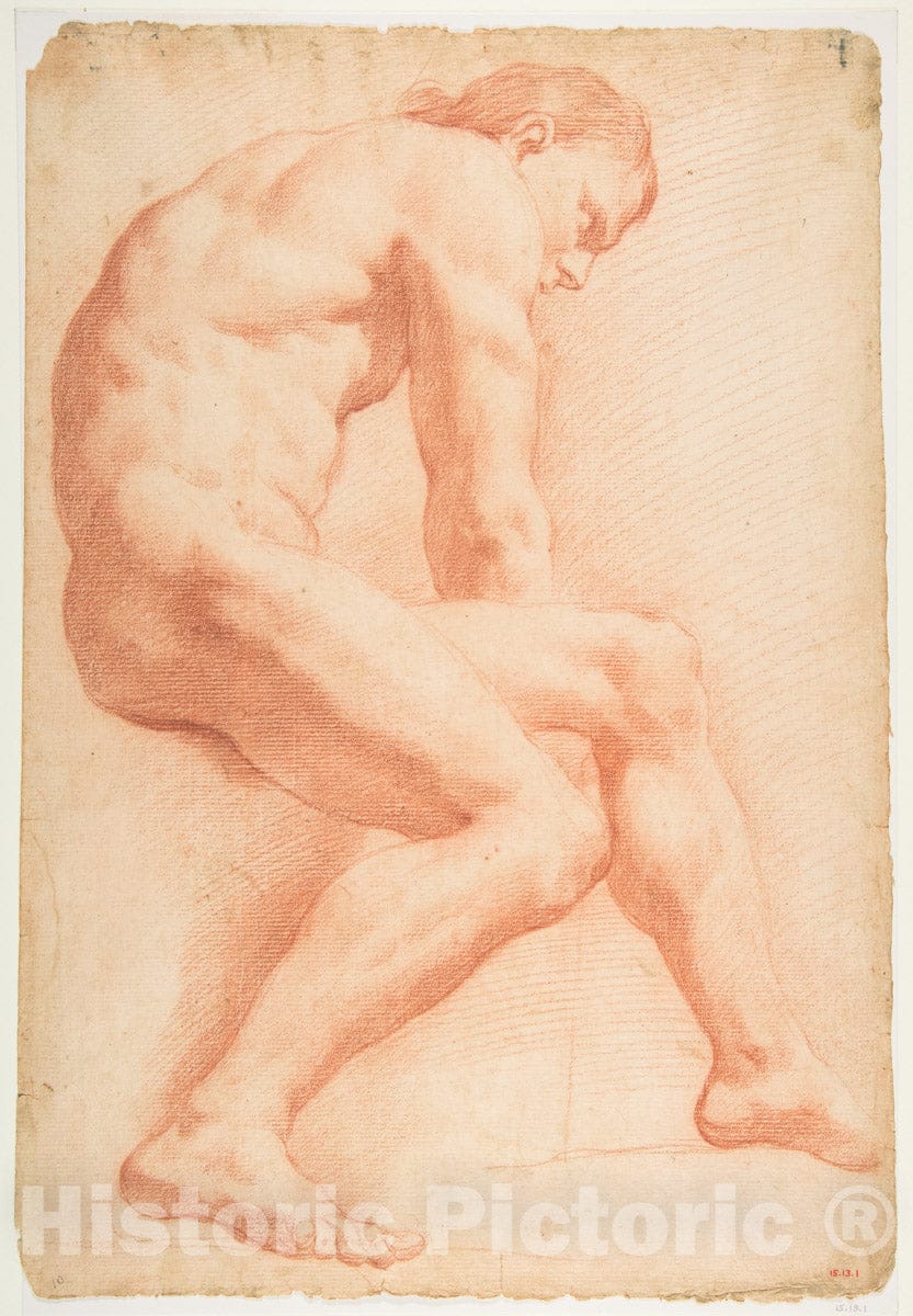 Art Print : Carle (Charles André) Vanloo - Life Drawing v.1 : Vintage Wall Art