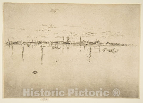 Art Print : James McNeill Whistler - Little Venice (The Little Venice) 1 : Vintage Wall Art