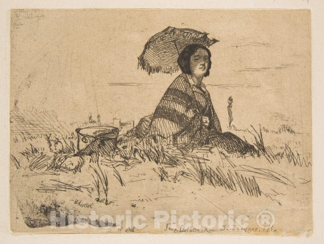 Art Print : James McNeill Whistler - En Plein Soleil - 436293 : Vintage Wall Art