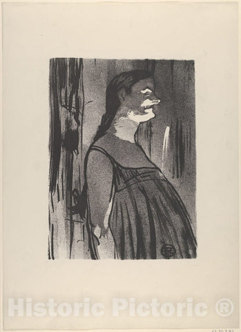Art Print : Henri de Toulouse-Lautrec - Madame Abdala (from Le Café Concert) 1 : Vintage Wall Art