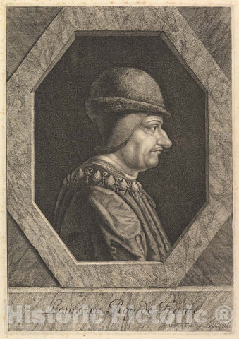 Art Print : Jean Morin - Louis XI, roi de France : Vintage Wall Art