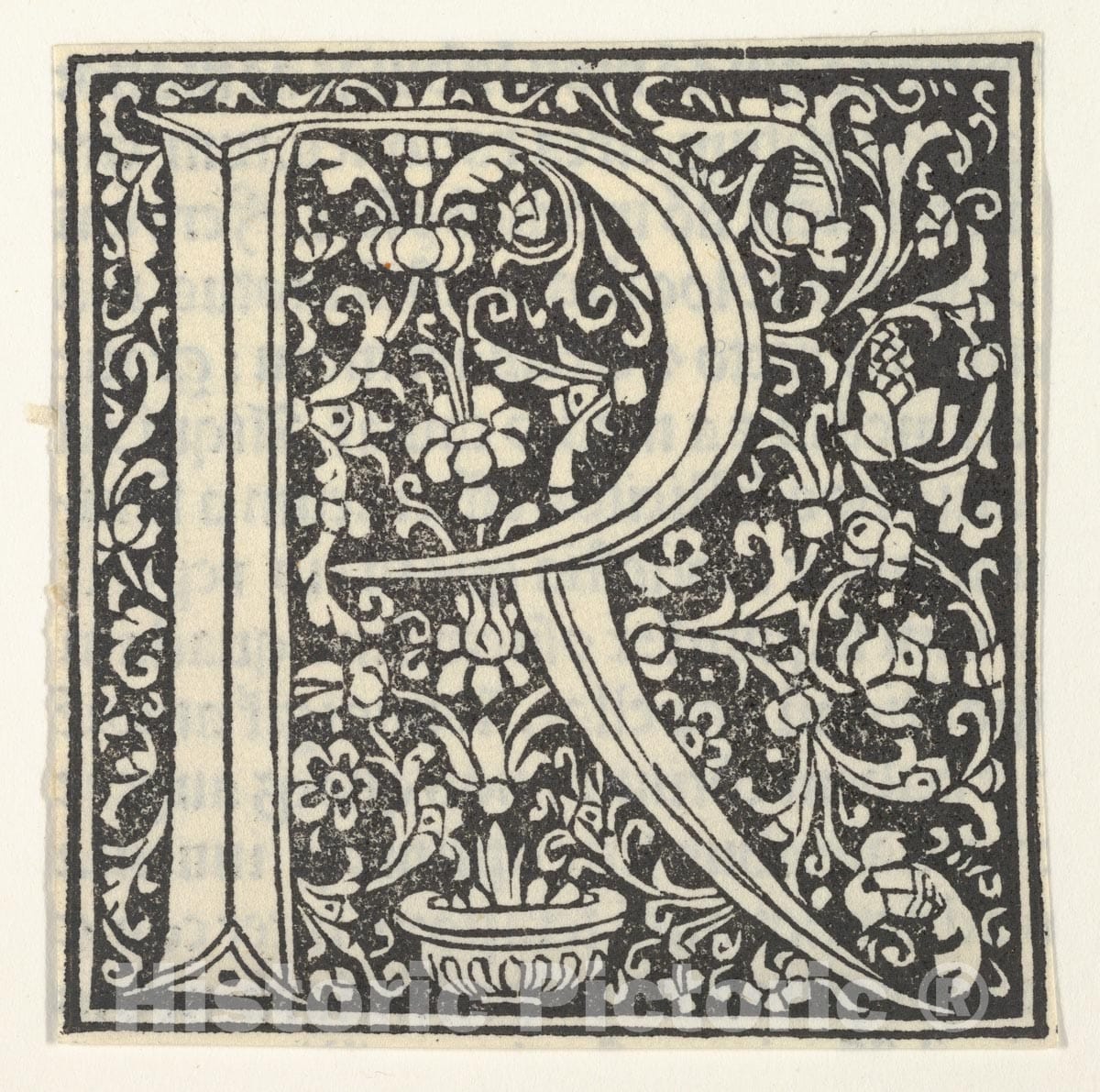 Wikipedia Letter R Anonymous, Italian, 15th Century - Initial Letter R with Floral Pattern ...
