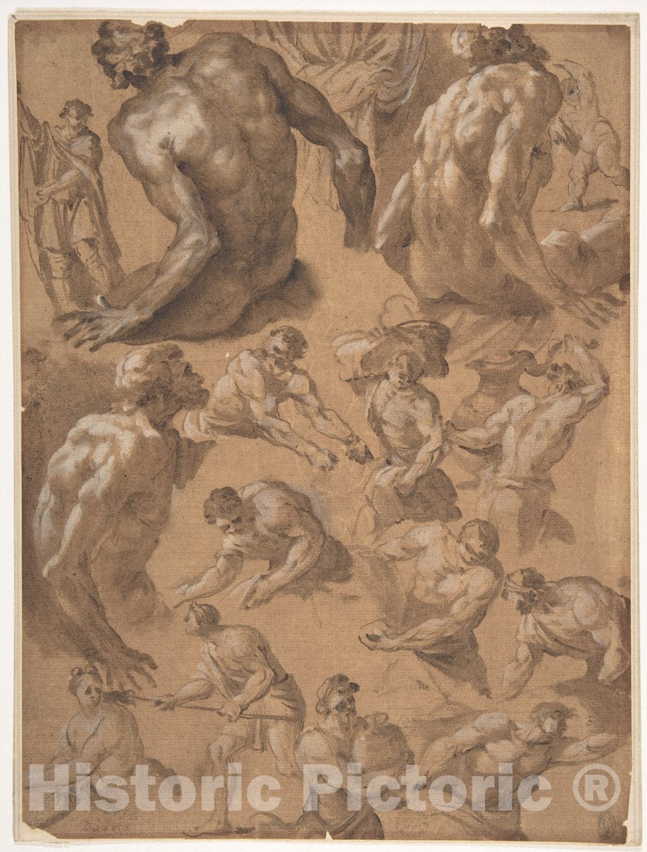 Art Print : Eduard Dubois - Figure Studies : Vintage Wall Art
