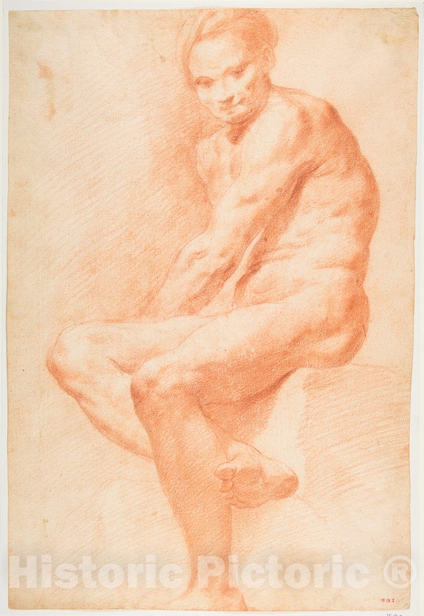 Art Print : Carle (Charles André) Vanloo - Life Drawing v.2 : Vintage Wall Art