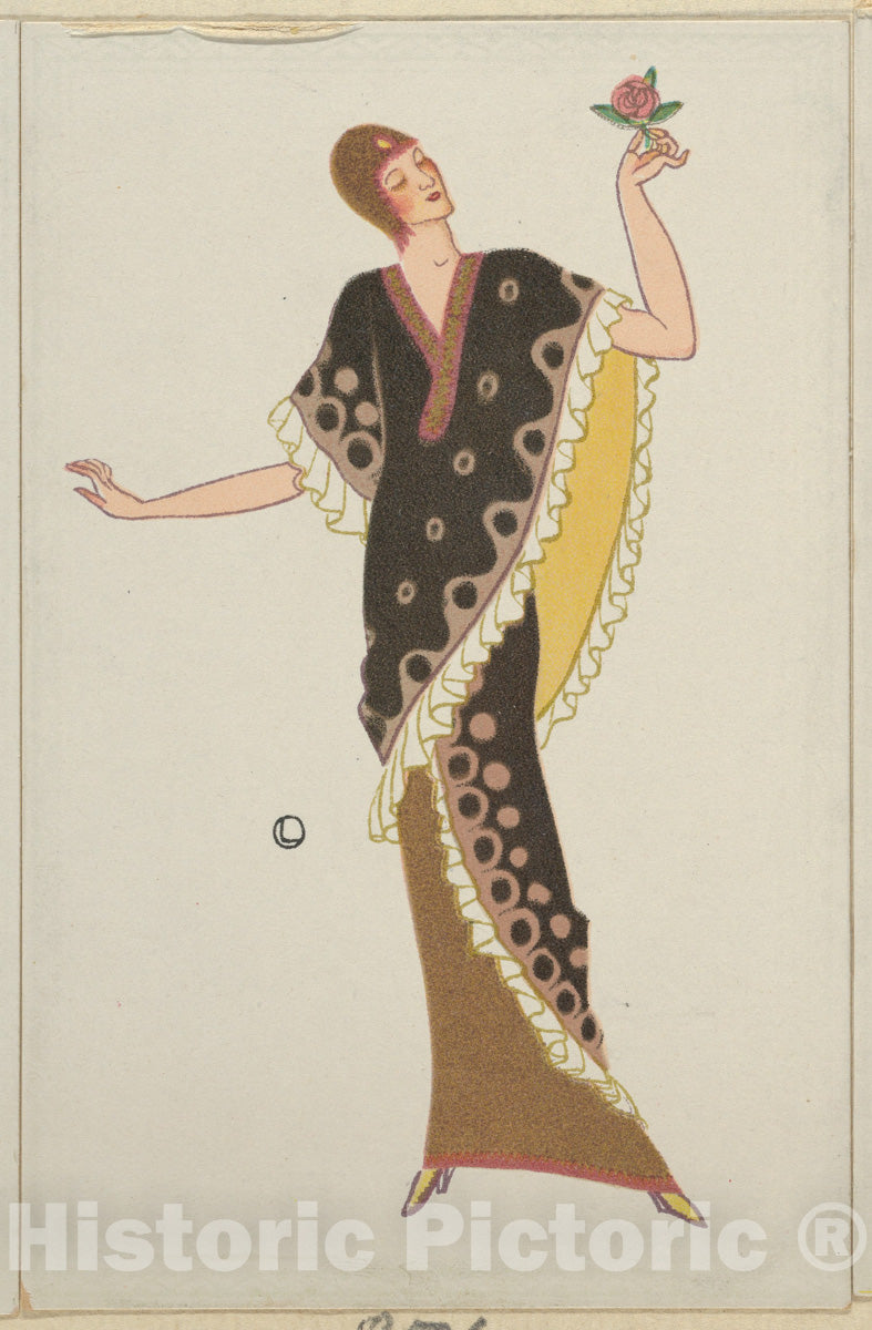 Art Print : Otto Friedr. Carl Lendecke - Fashion (Mode) - 437127 : Vintage Wall Art