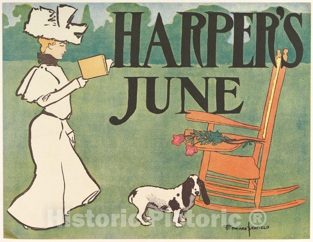 Art Print : Edward Penfield - Harper's: June 4 : Vintage Wall Art