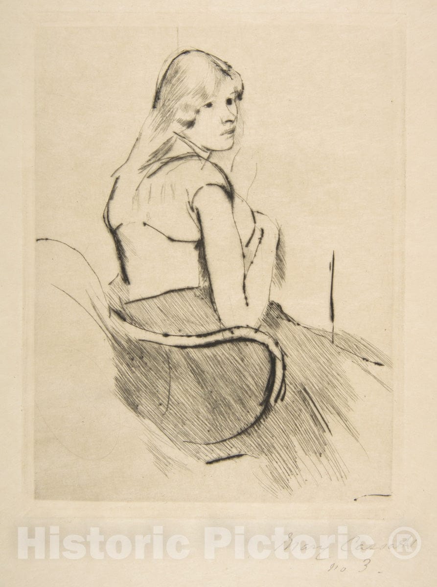 Art Print : Mary Cassatt - En Déshabillé : Vintage Wall Art
