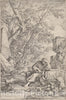 Art Print : Salvator Rosa, Democritus in Meditation - Vintage Wall Art