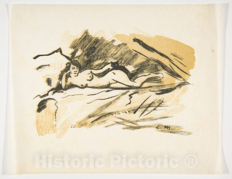 Art Print : Édouard Manet - Olympia : Vintage Wall Art