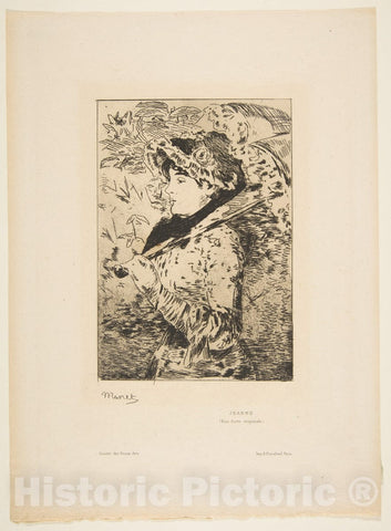 Art Print : Édouard Manet - Jeanne : Vintage Wall Art