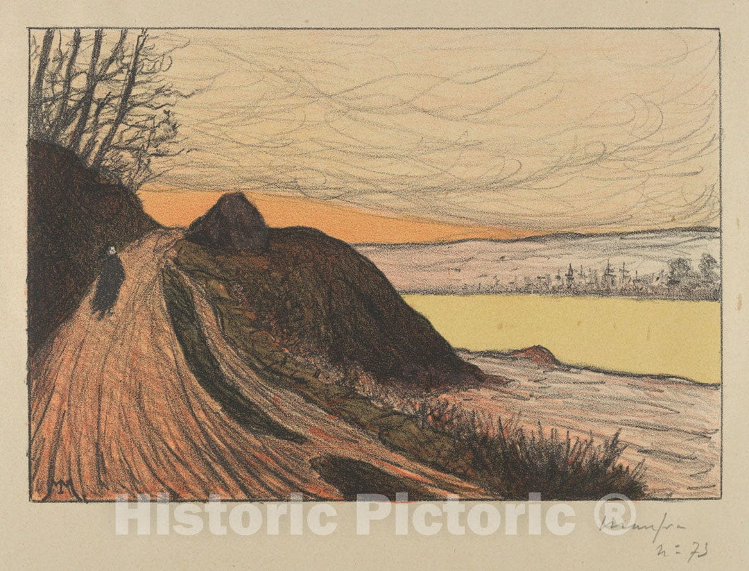 Art Print : Maxime Maufra - The Road from Gaud (La Route de Gaud) : Vintage Wall Art