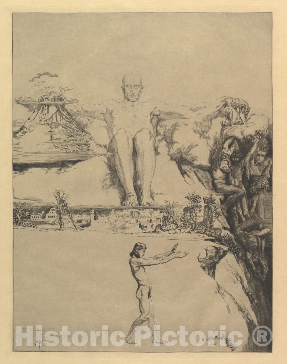 Art Print : Max Klinger - Integer Vitae, from The Series Vom Tode Zweiter Teil : Vintage Wall Art